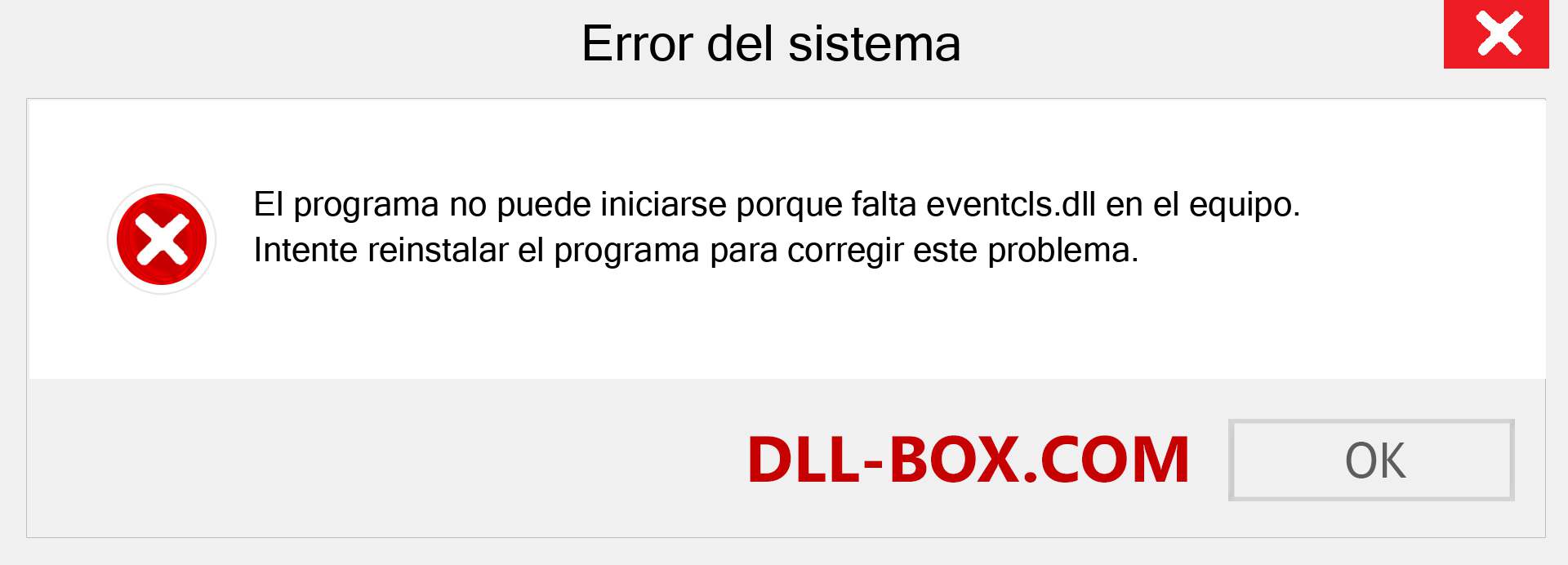 ¿Falta el archivo eventcls.dll ?. Descargar para Windows 7, 8, 10 - Corregir eventcls dll Missing Error en Windows, fotos, imágenes